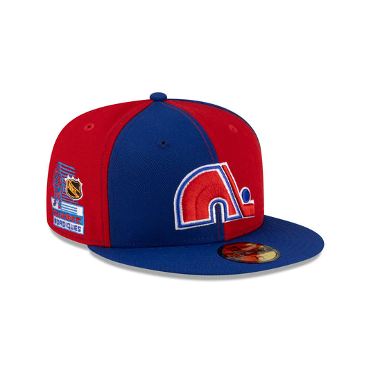 Quebec Nordiques Pinwheel 59FIFTY Fitted Hat - New Era Cap