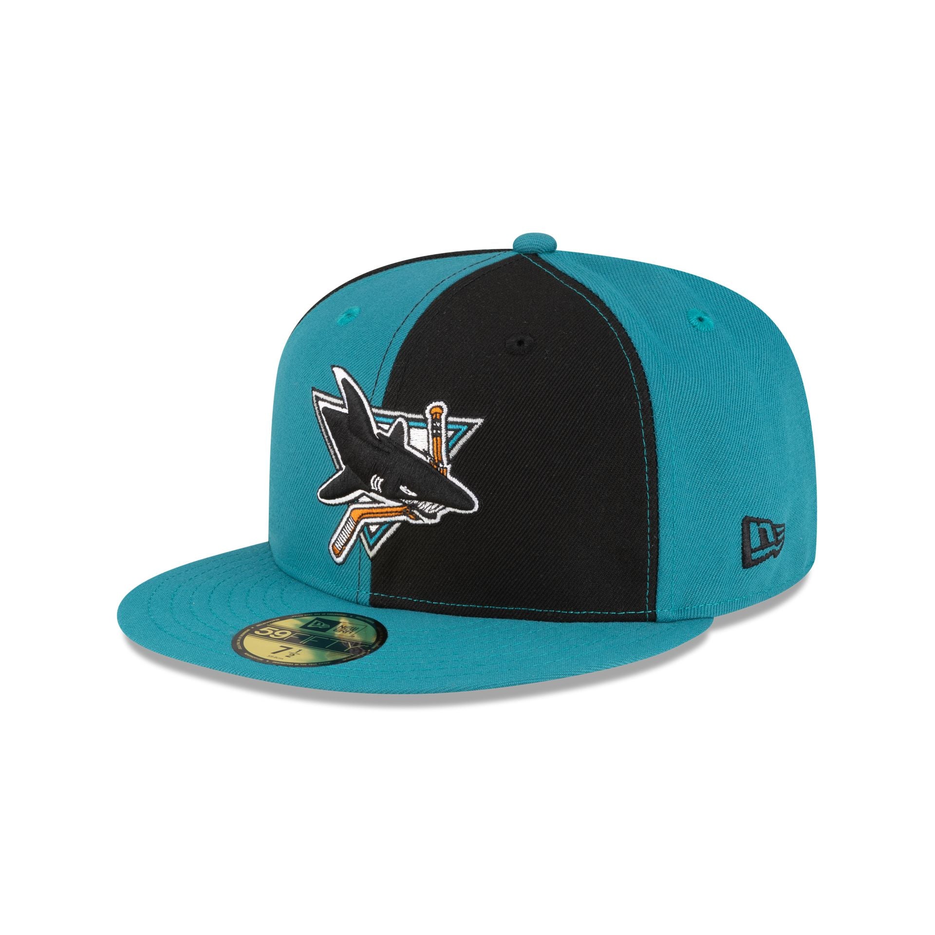 San Jose Sharks Pinwheel 59FIFTY Fitted Hat