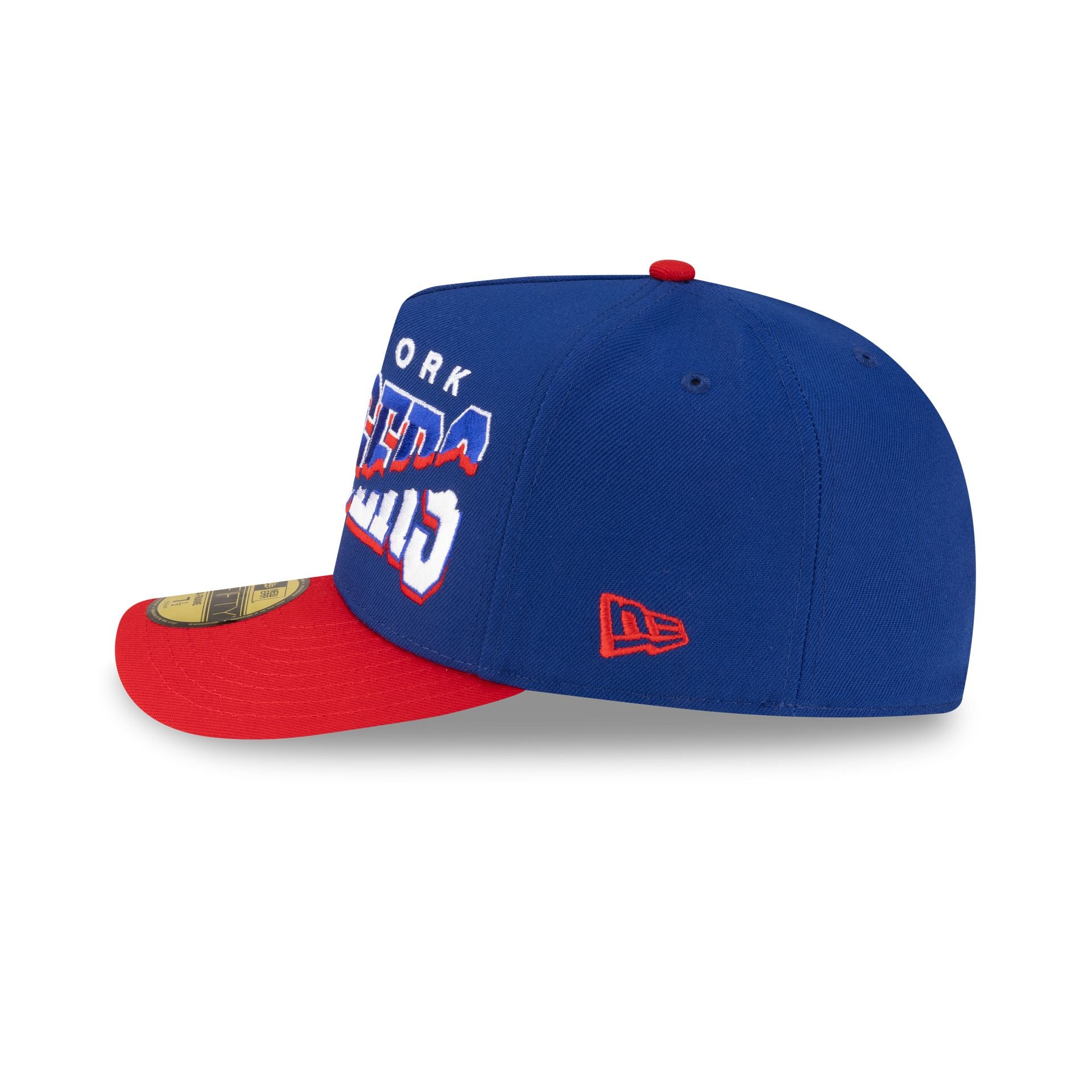 New York Rangers Snapped Wordmark 59FIFTY A-Frame Fitted Hat