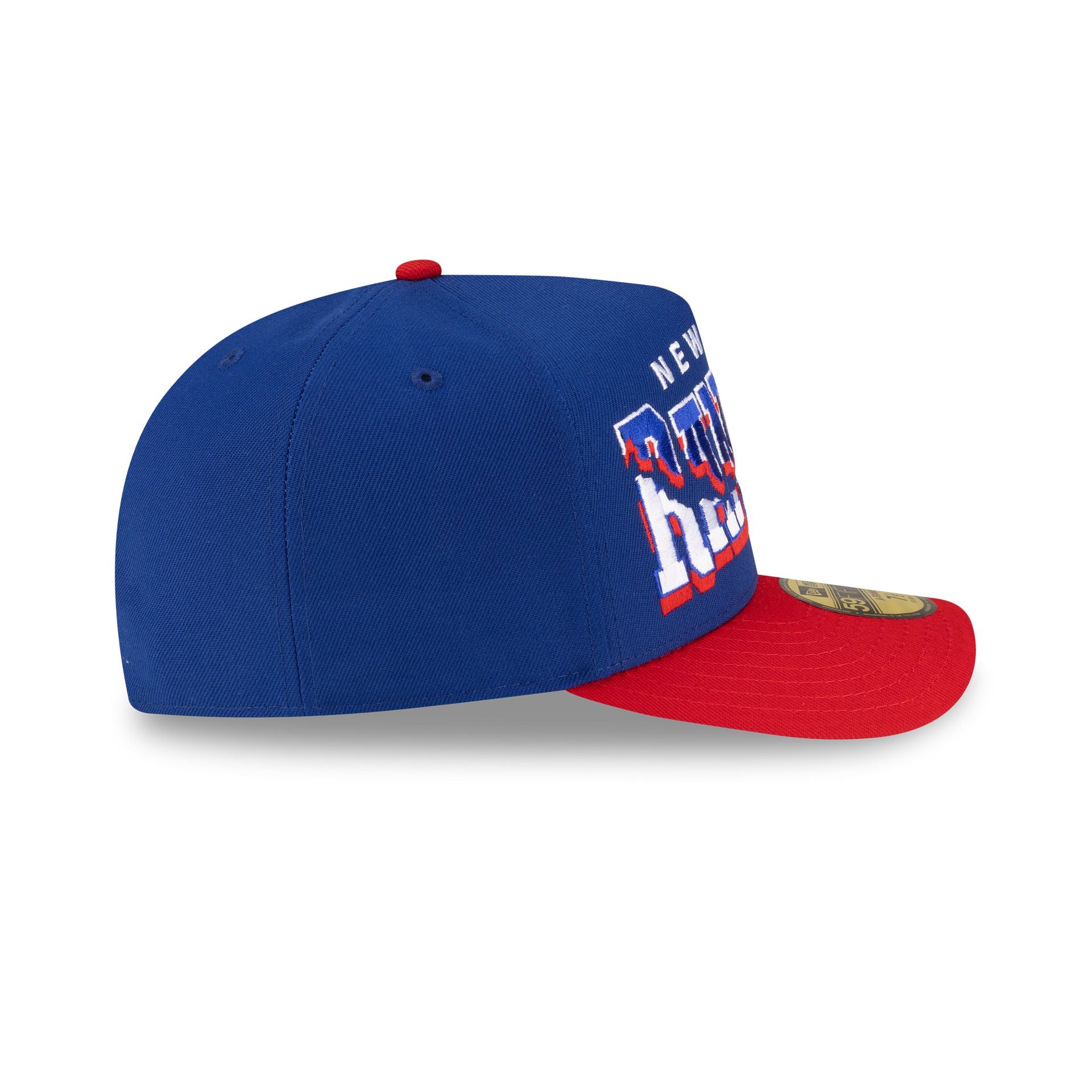 New York Rangers Snapped Wordmark 59FIFTY A-Frame Fitted Hat