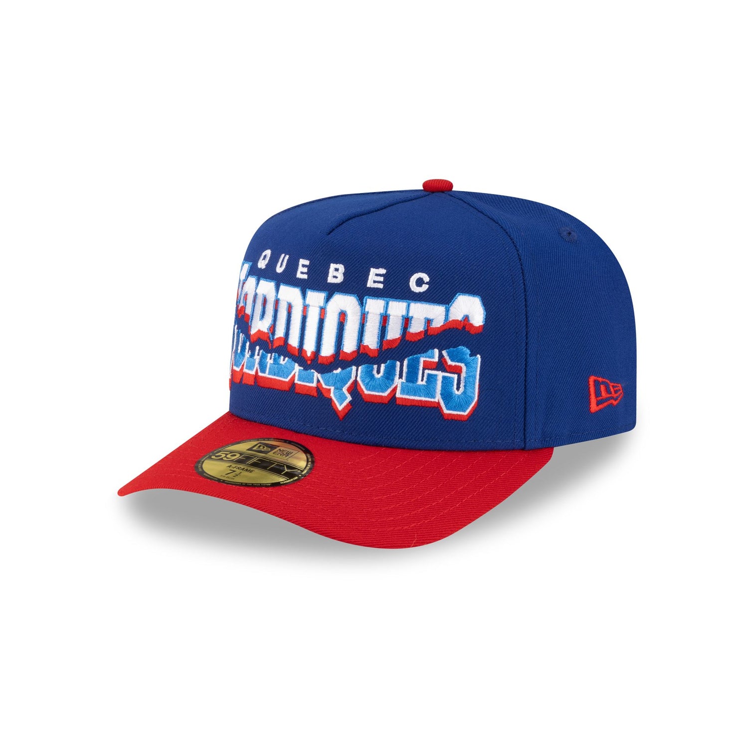 Quebec Nordiques Snapped Wordmark 59FIFTY A-Frame Fitted Hat