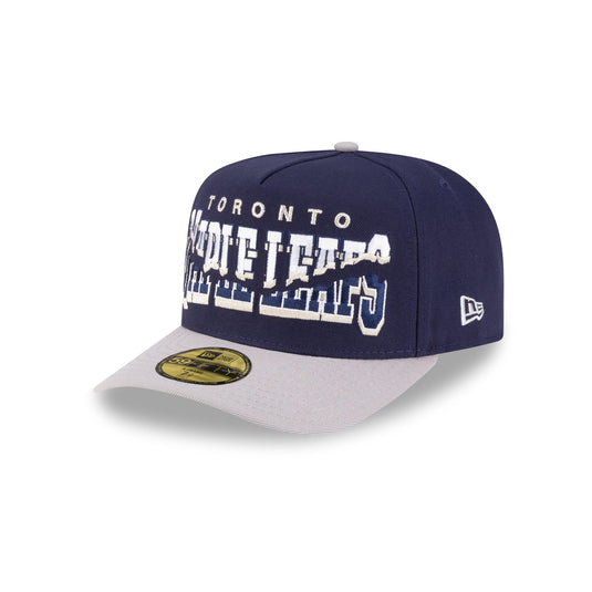 Toronto Maple Leafs Snapped Wordmark 59FIFTY A-Frame Fitted Hat - New Era Cap