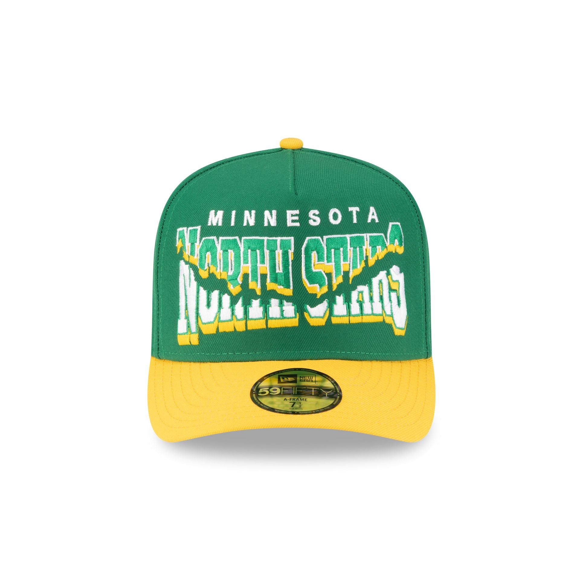 Minnesota North Stars Snapped Wordmark 59FIFTY A-Frame Fitted Hat