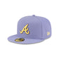 Atlanta Braves Lavender Spring 59FIFTY Fitted Hat