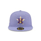 Houston Astros Lavender Spring 59FIFTY Fitted Hat