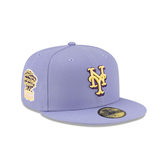 New York Mets Lavender Spring 59FIFTY Fitted Hat - New Era Cap