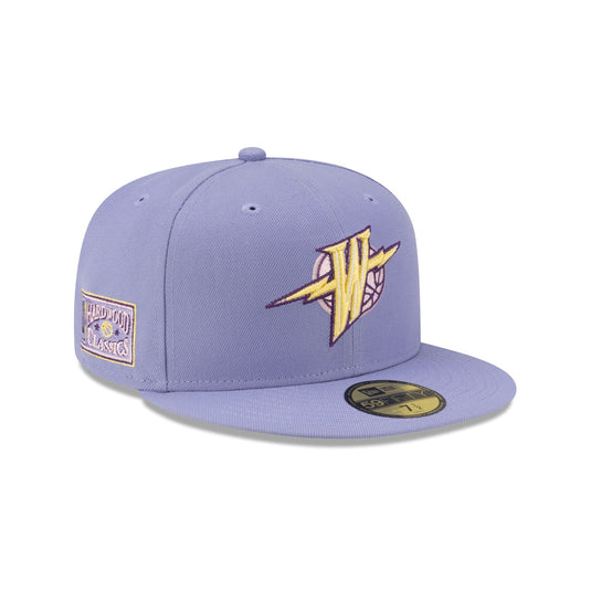 Golden State Warriors Hardwood Classics Lavender Pack 59FIFTY Fitted Hat - New Era Cap