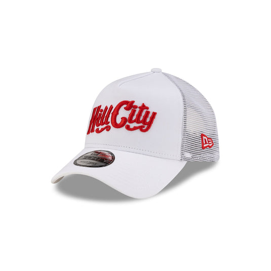 Hill City Howlers Optic White 9FORTY A-Frame Trucker Hat - New Era Cap