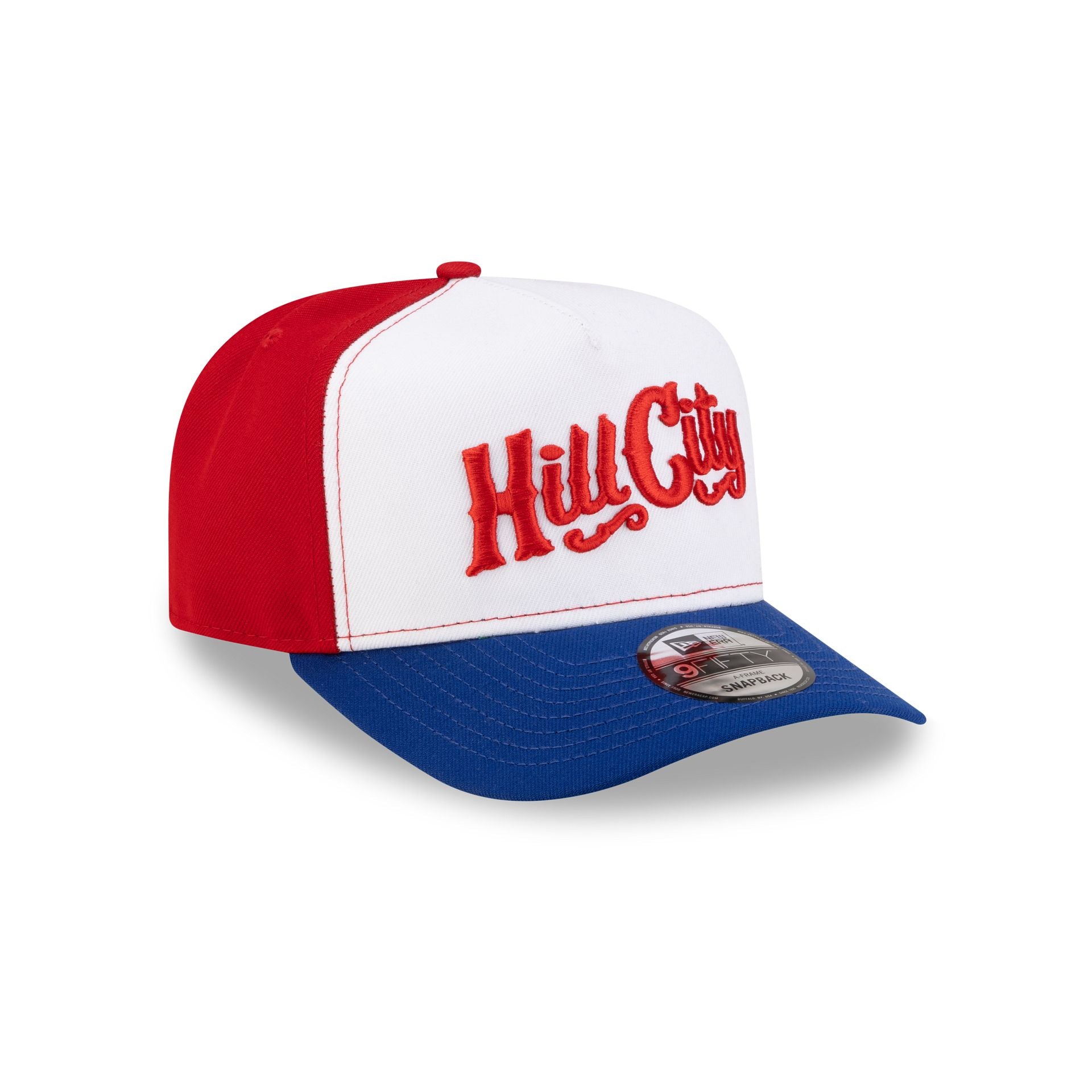 Hill City Howlers White Scarlet 9FORTY A-Frame Snapback Hat