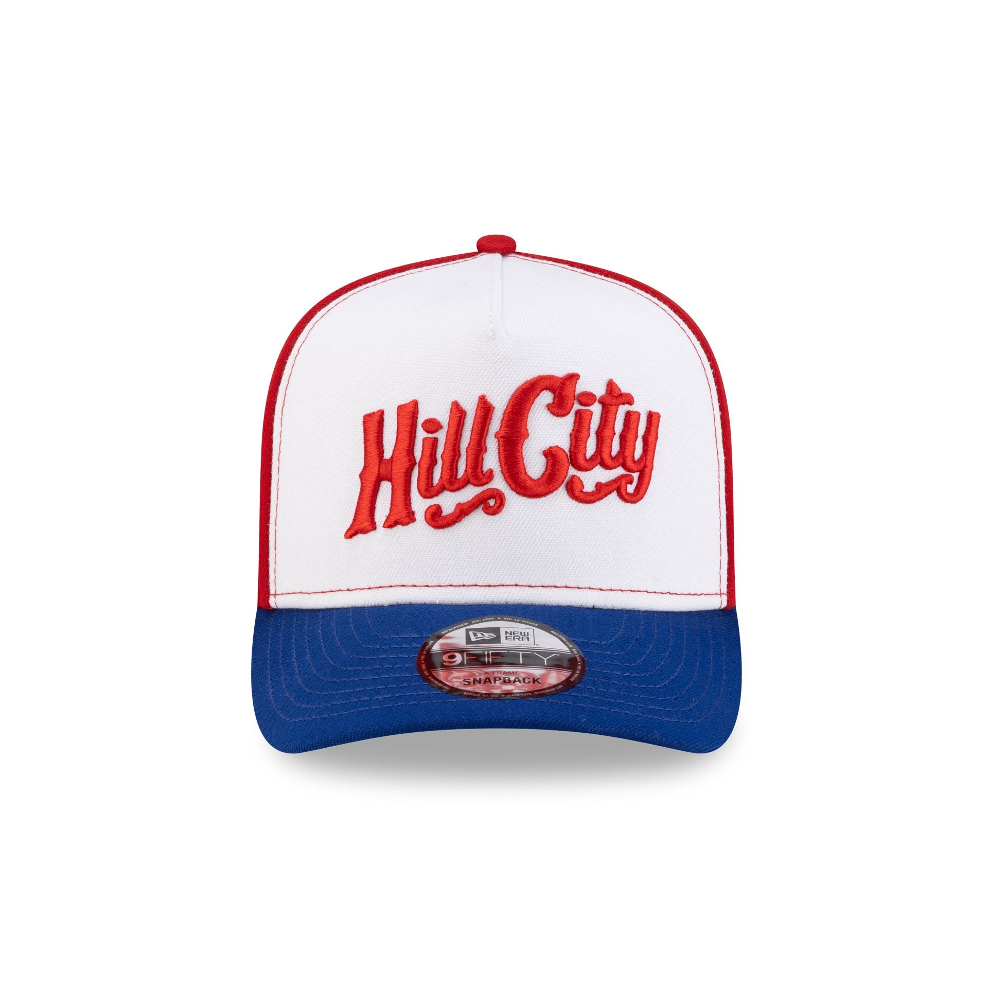 Hill City Howlers White Scarlet 9FORTY A-Frame Snapback Hat