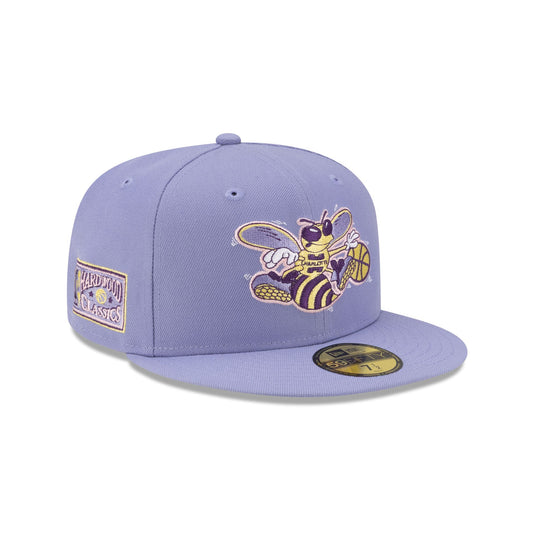 Charlotte Hornets Hardwood Classics Lavender Pack 59FIFTY Fitted Hat - New Era Cap