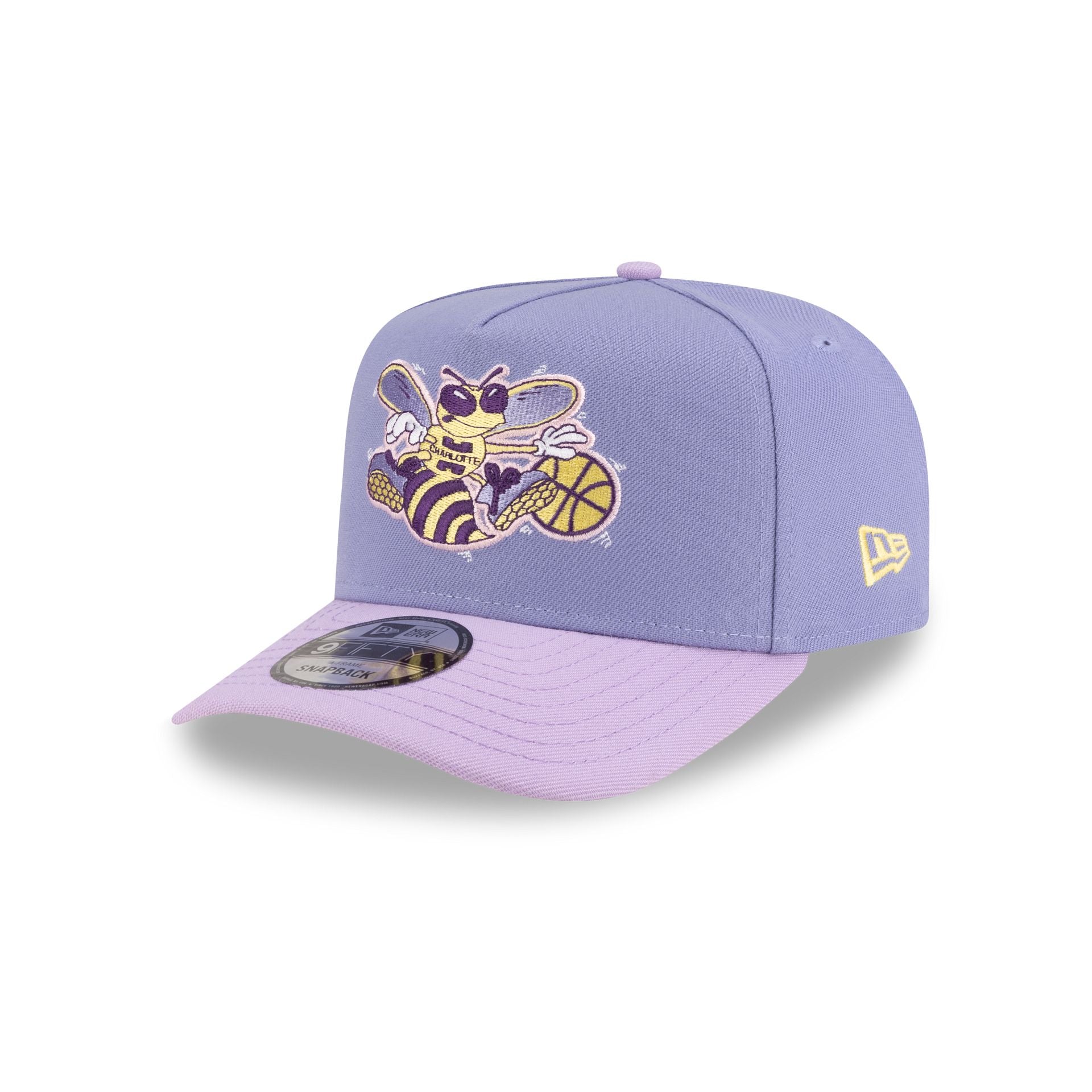 Charlotte Hornets Hardwood Classics Lavender Purple 9FIFTY A-Frame Snapback Hat