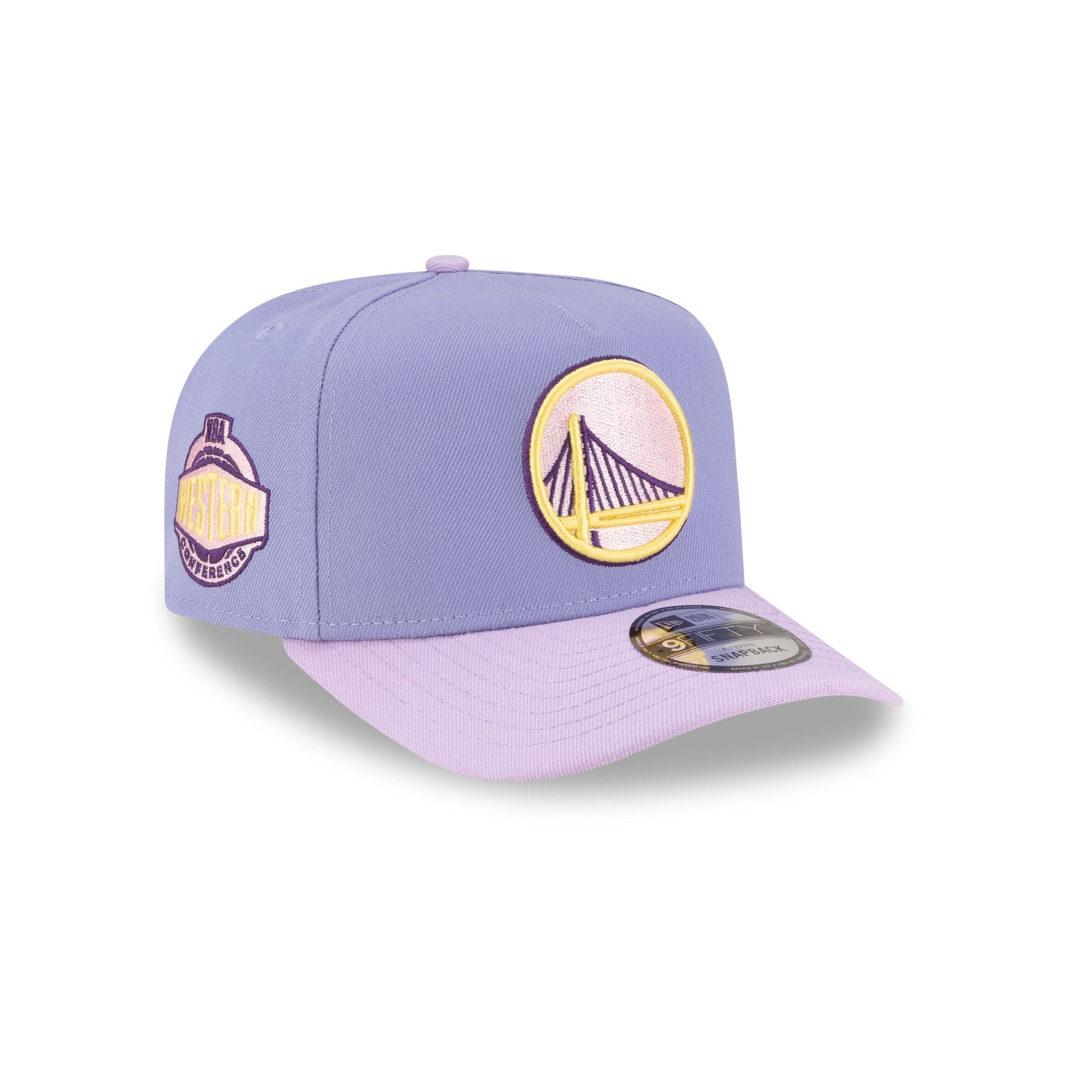 Golden State Warriors Lavender 9FIFTY A-Frame Snapback Hat