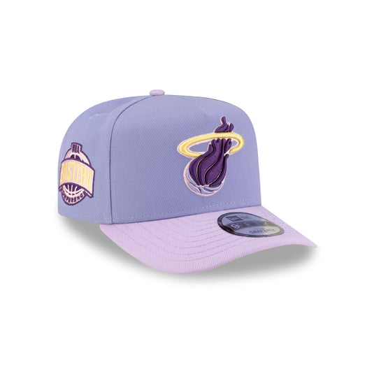 Miami Heat Lavender 9FIFTY A-Frame Snapback Hat - New Era Cap