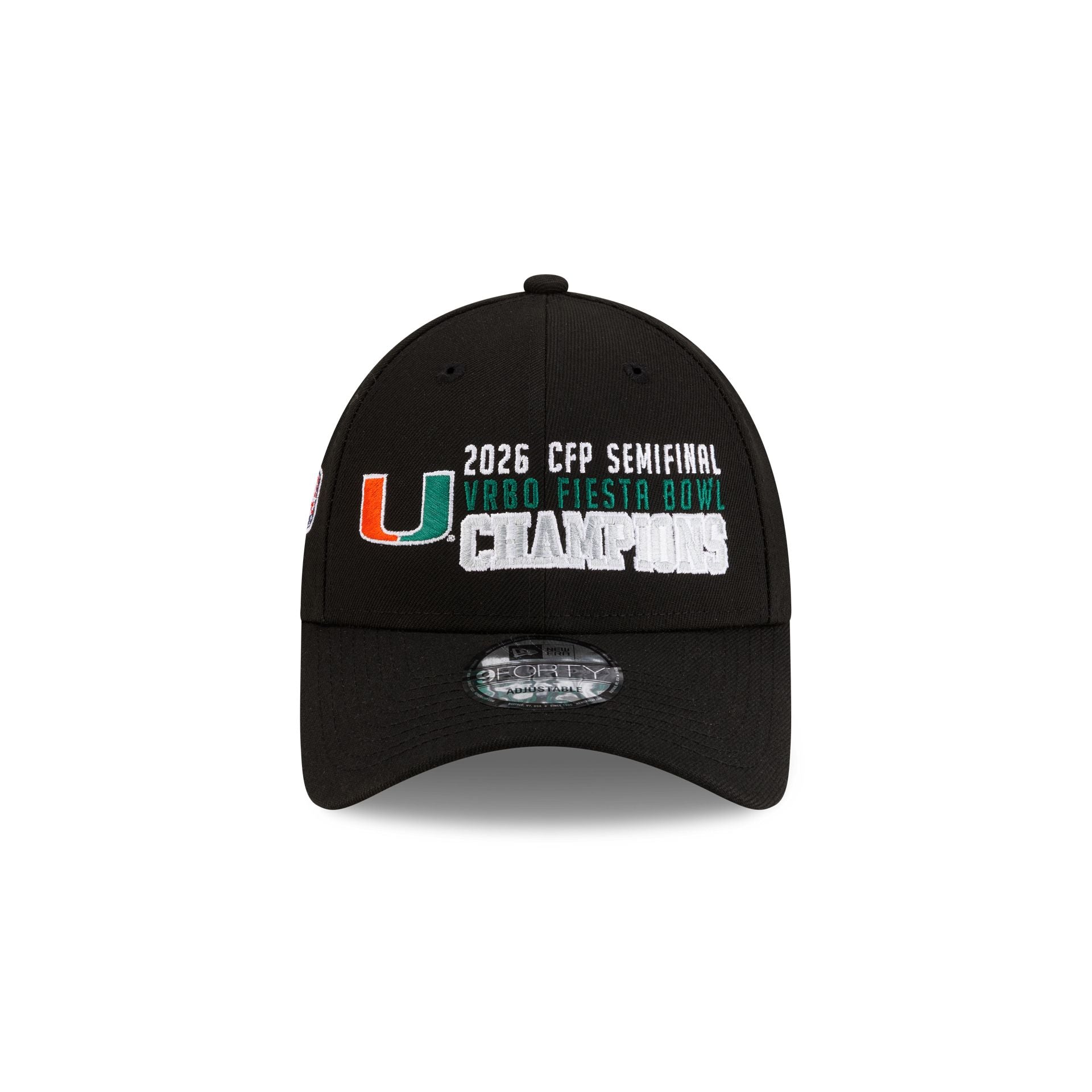 Miami Hurricanes 2026 Fiesta Bowl Champions 9FORTY Adjustable Hat