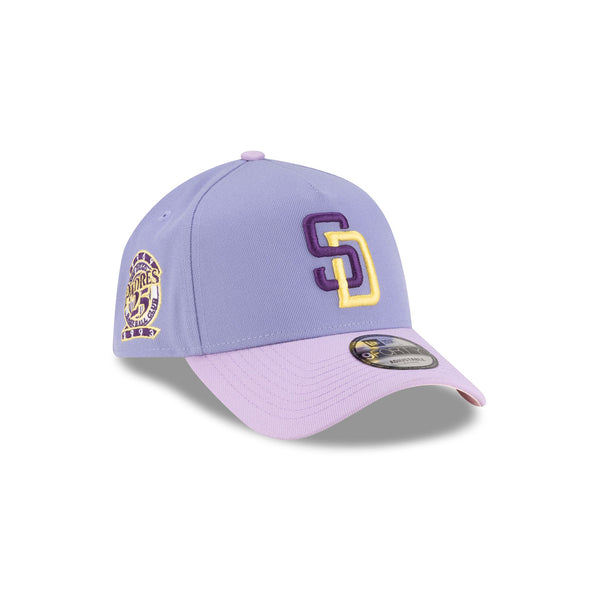 San Diego Padres Lavender Pink 9FORTY A-Frame Snapback Hat – New