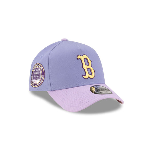 Boston Red Sox Lavender Pink 9FORTY A-Frame Snapback Hat - New Era Cap