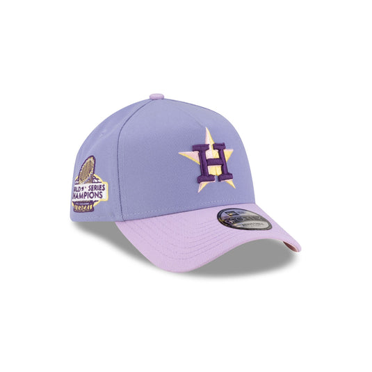 Houston Astros Lavender Pink 9FORTY A-Frame Snapback Hat - New Era Cap