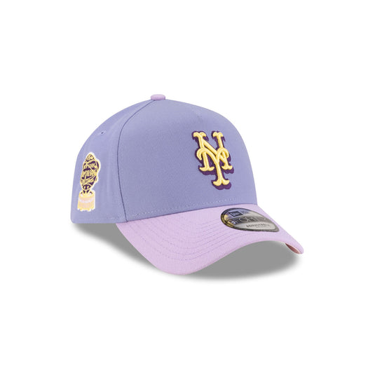 New York Mets Lavender Pink 9FORTY A-Frame Snapback Hat - New Era Cap