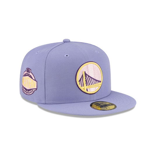 Golden State Warriors Lavender Pack 59FIFTY Fitted Hat - New Era Cap