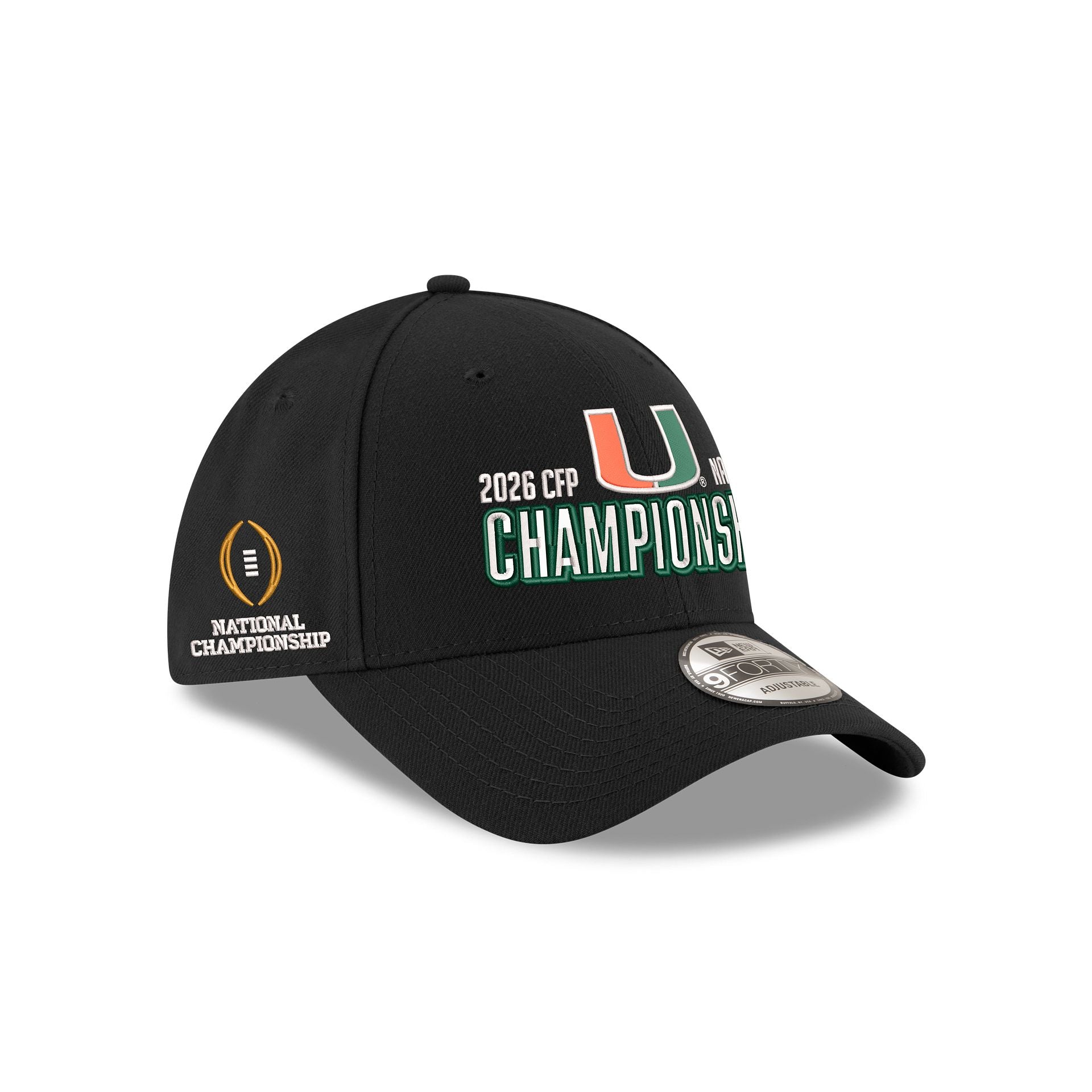 Miami Hurricanes 2026 College Football Championship Participation 9FORTY Adjustable Hat
