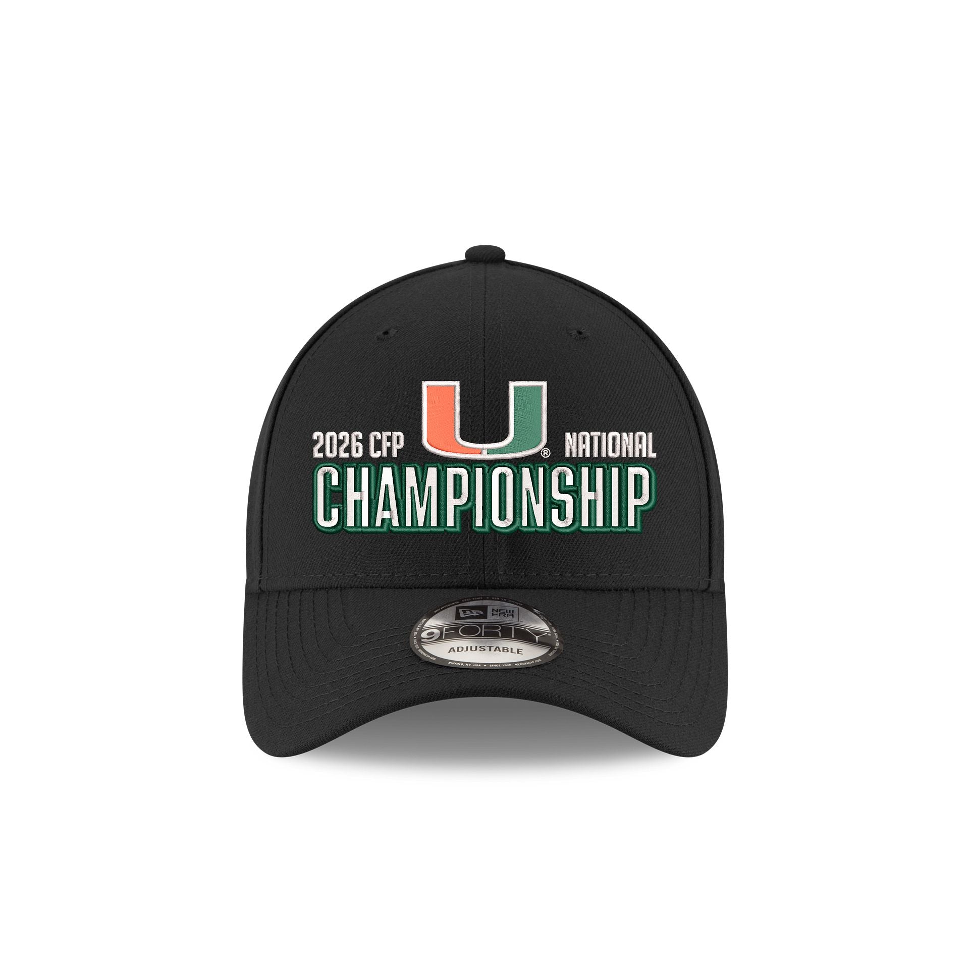 Miami Hurricanes 2026 College Football Championship Participation 9FORTY Adjustable Hat