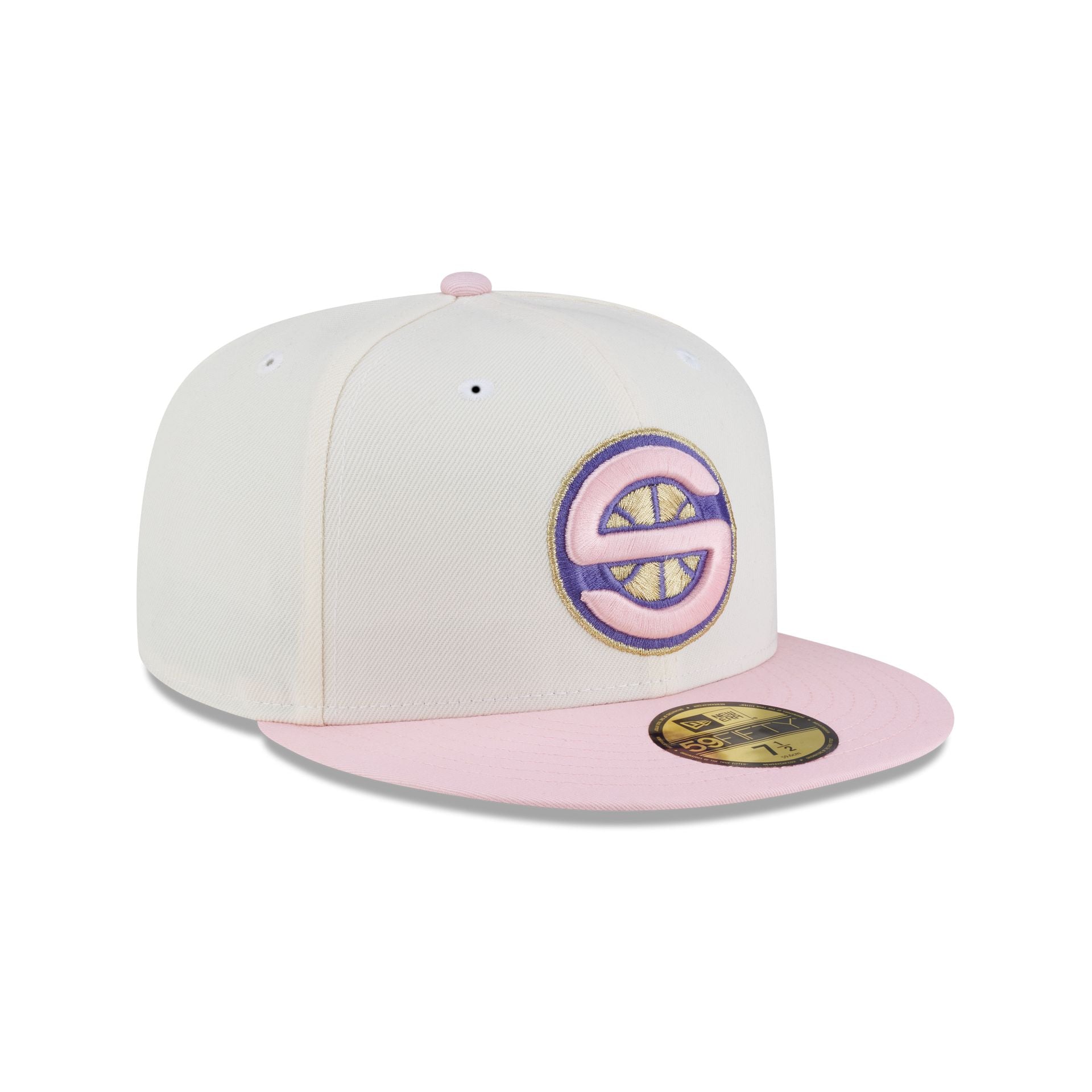 Just Caps Chrome Pink Seattle SuperSonics 59FIFTY Fitted Hat