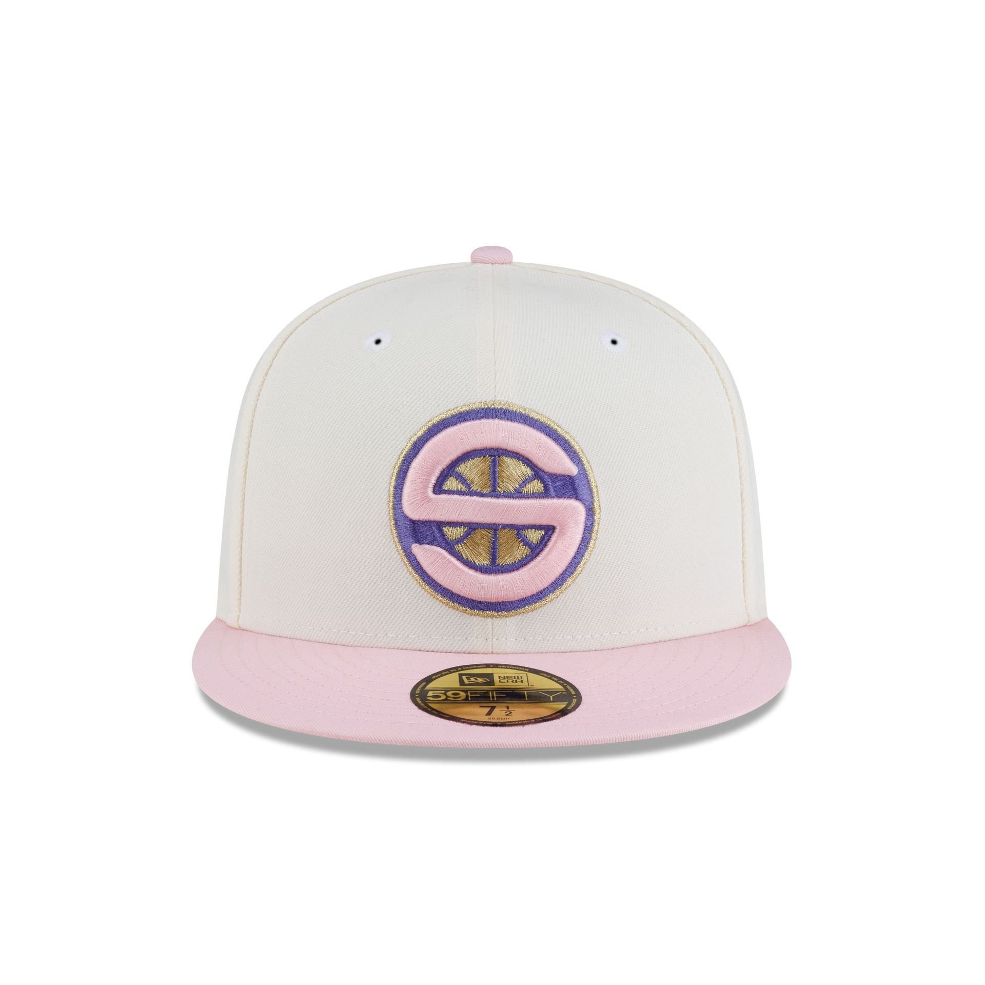 Just Caps Chrome Pink Seattle SuperSonics 59FIFTY Fitted Hat