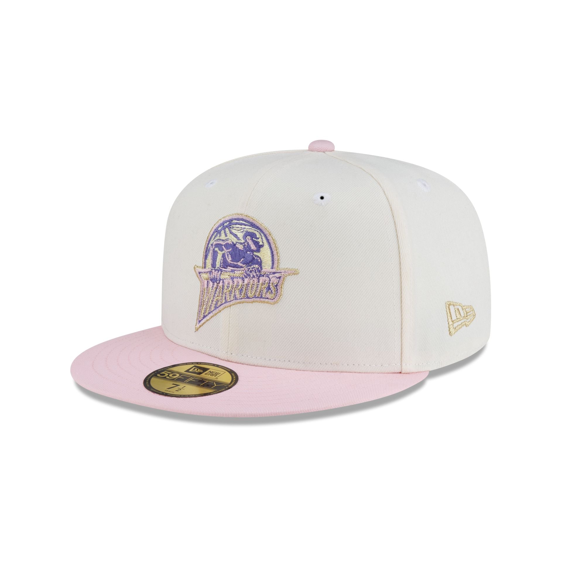 Just Caps Chrome Pink Golden State Warriors 59FIFTY Fitted Hat