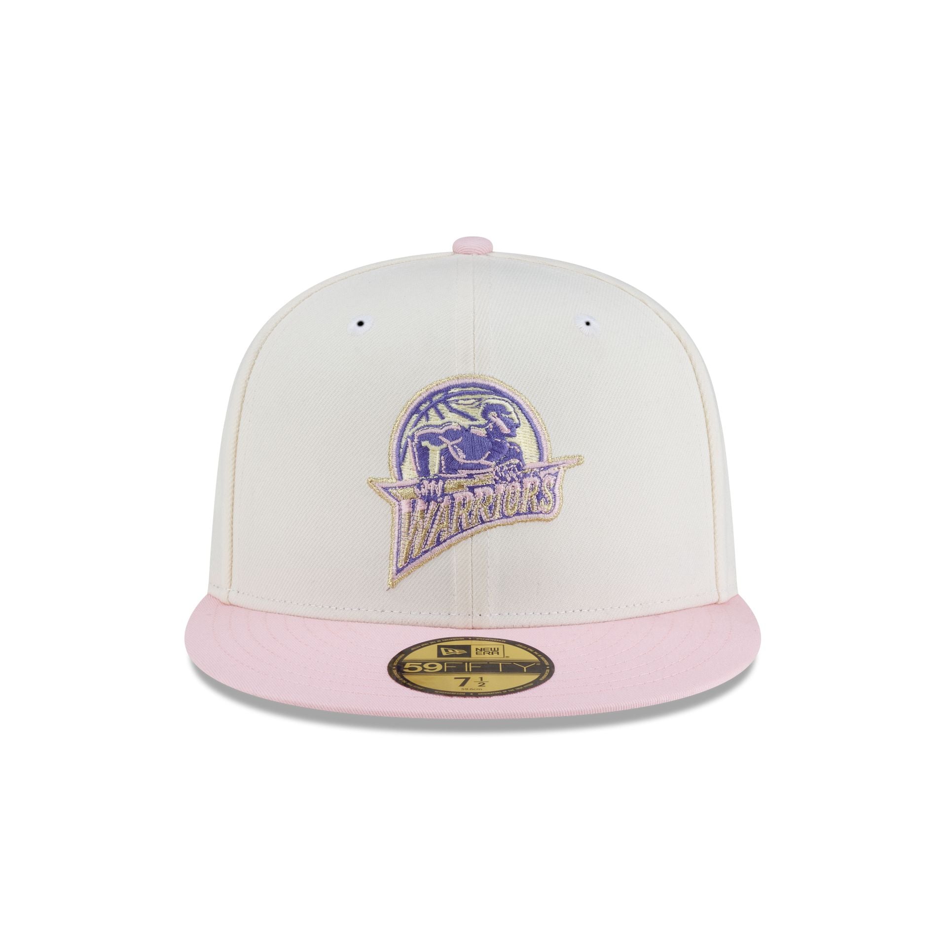 Just Caps Chrome Pink Golden State Warriors 59FIFTY Fitted Hat