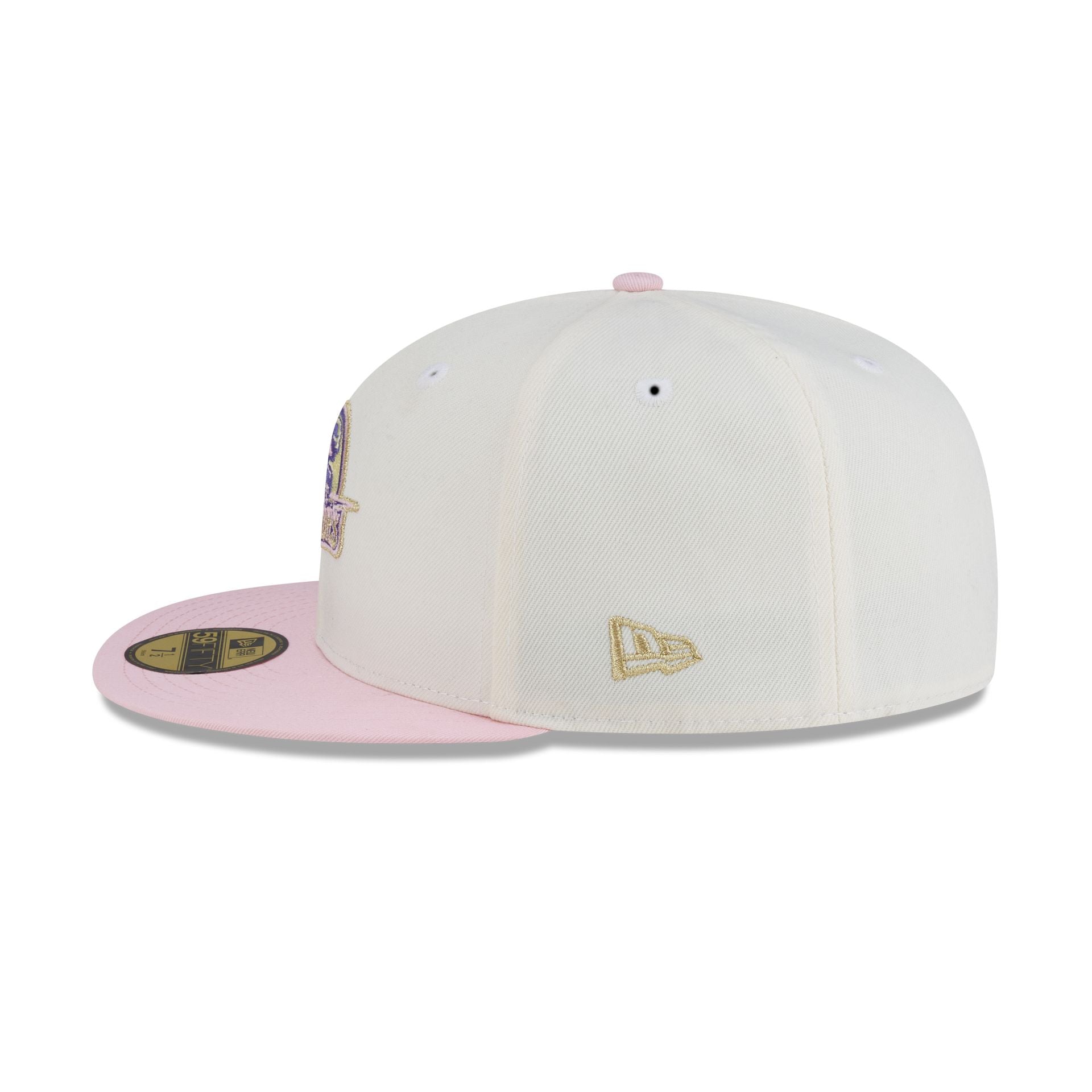 Just Caps Chrome Pink Golden State Warriors 59FIFTY Fitted Hat