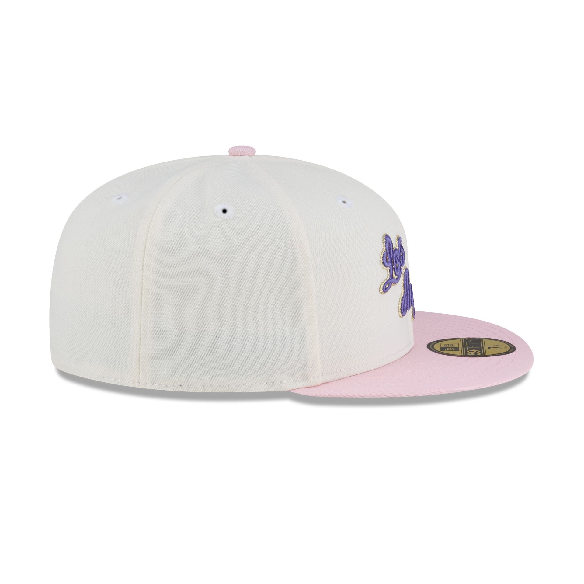 Just Caps Chrome Pink Los Angeles Lakers 59FIFTY Fitted Hat