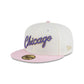 Just Caps Chrome Pink Chicago Bulls 59FIFTY Fitted Hat