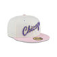 Just Caps Chrome Pink Chicago Bulls 59FIFTY Fitted Hat