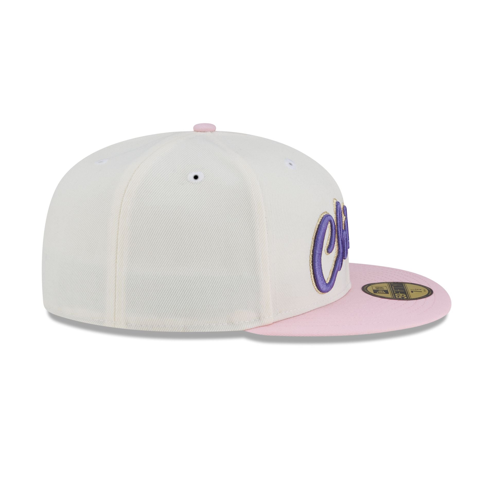 Just Caps Chrome Pink Chicago Bulls 59FIFTY Fitted Hat
