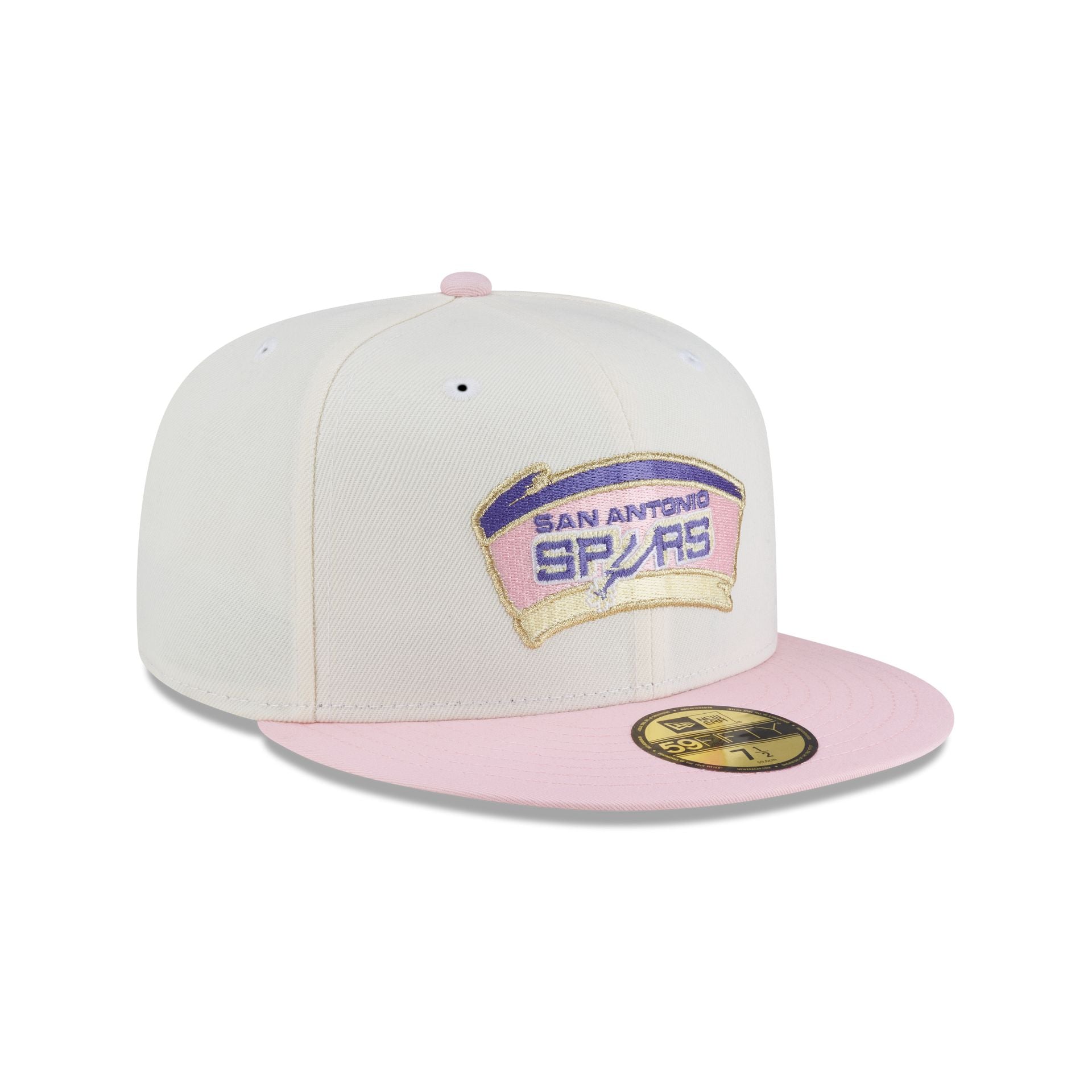 Just Caps Chrome Pink San Antonio Spurs 59FIFTY Fitted Hat