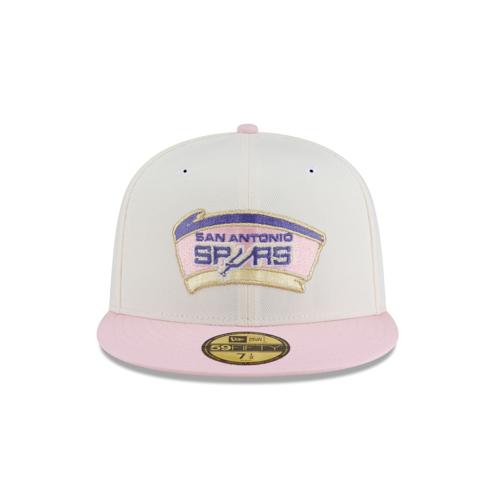 Just Caps Chrome Pink San Antonio Spurs 59FIFTY Fitted Hat