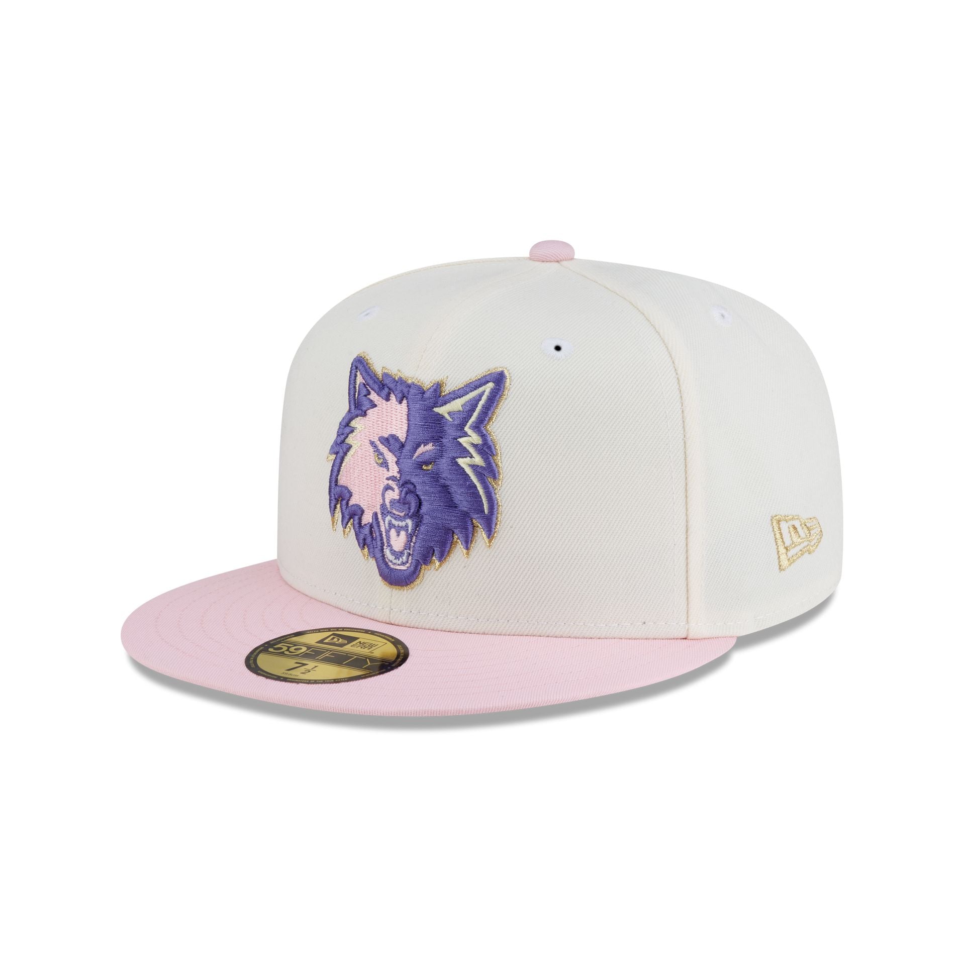 Just Caps Chrome Pink Minnesota Timberwolves 59FIFTY Fitted Hat
