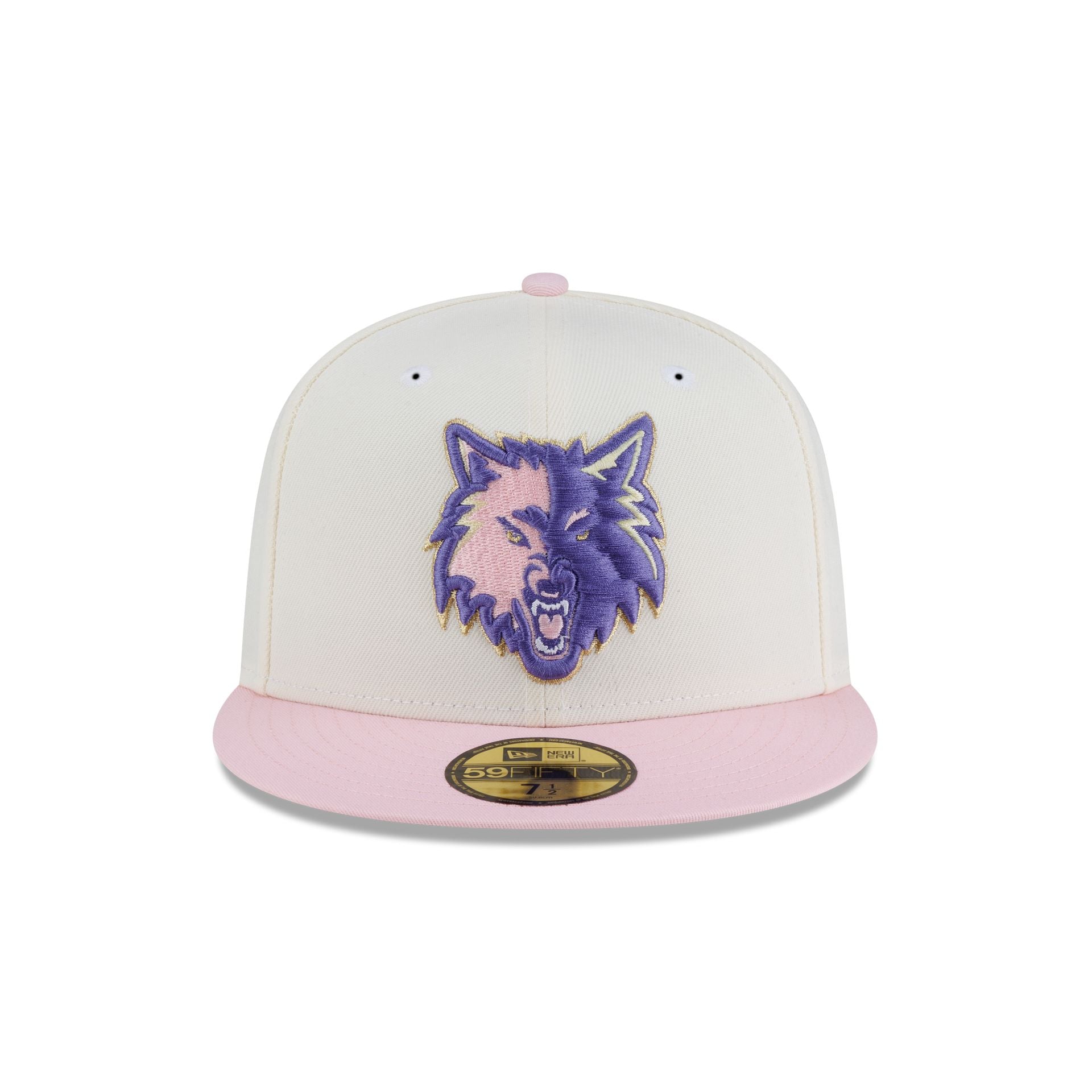 Just Caps Chrome Pink Minnesota Timberwolves 59FIFTY Fitted Hat