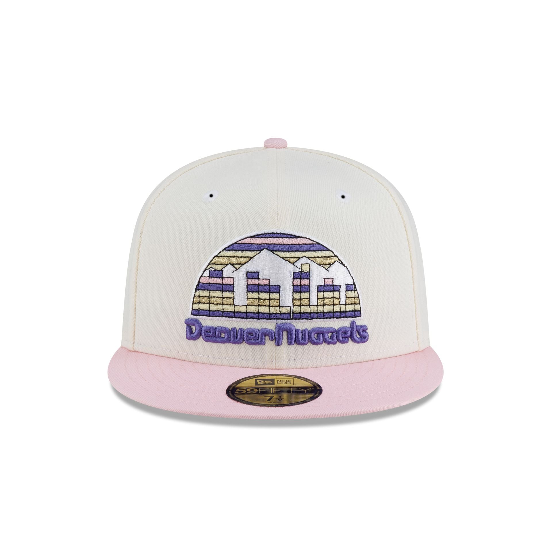 Just Caps Chrome Pink Denver Nuggets 59FIFTY Fitted Hat