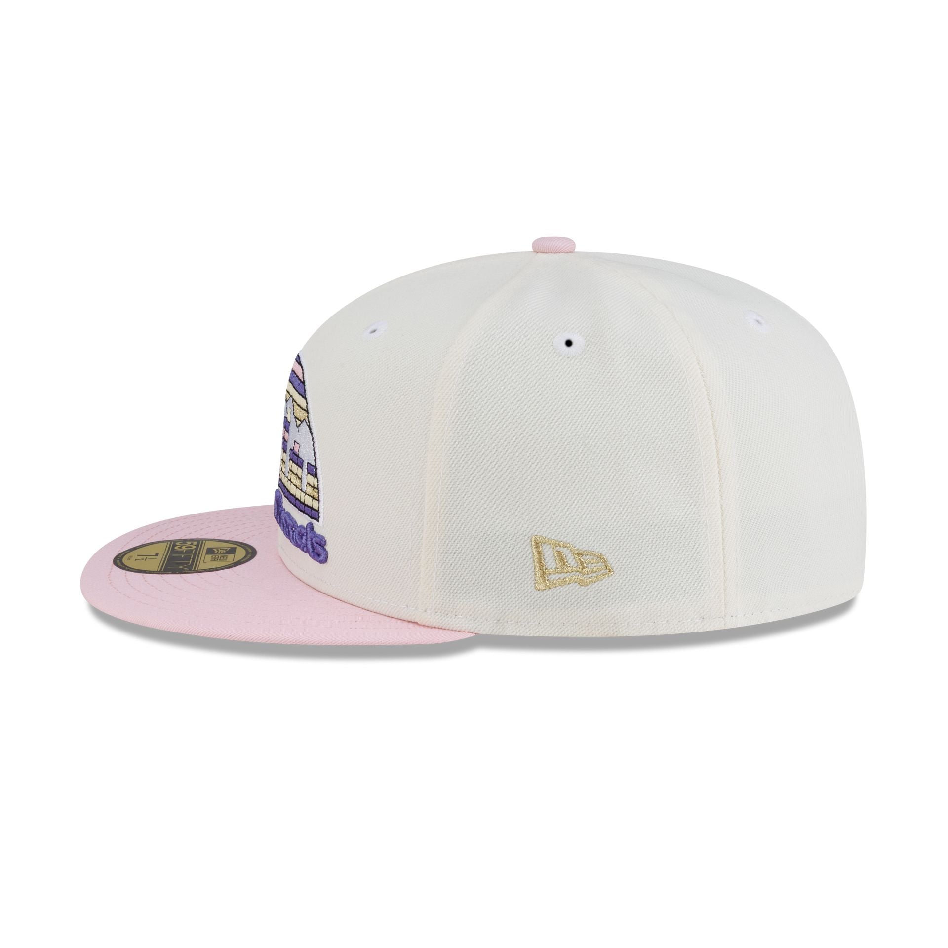 Just Caps Chrome Pink Denver Nuggets 59FIFTY Fitted Hat