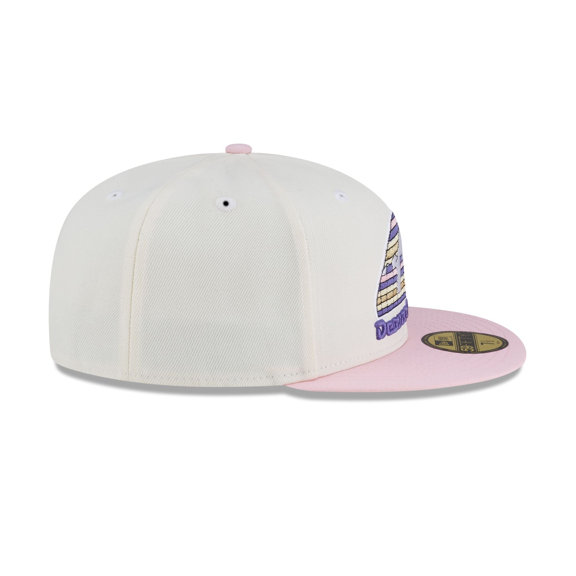 Just Caps Chrome Pink Denver Nuggets 59FIFTY Fitted Hat