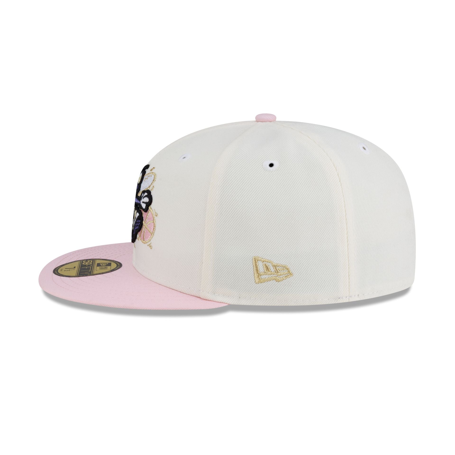Just Caps Chrome Pink Charlotte Hornets 59FIFTY Fitted Hat