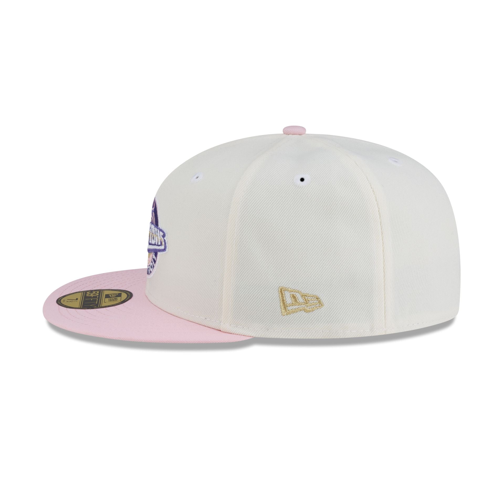Just Caps Chrome Pink Detroit Pistons 59FIFTY Fitted Hat