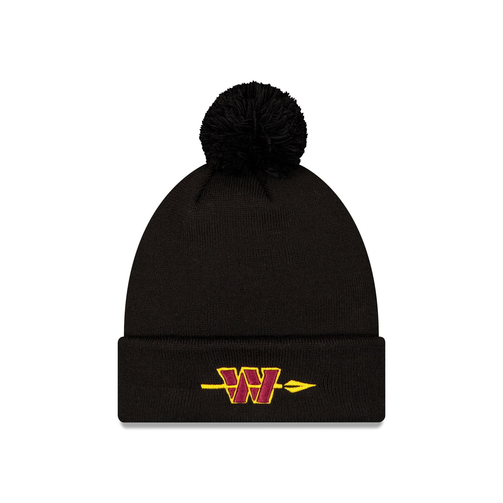 Washington Commanders Hail Raiser Pom Knit Hat – New Era Cap