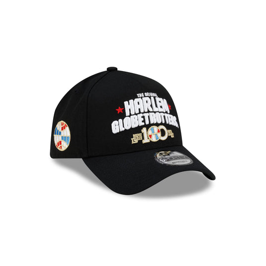 Harlem Globetrotters 100th Anniversary Black 9FORTY A-Frame Snapback Hat - New Era Cap