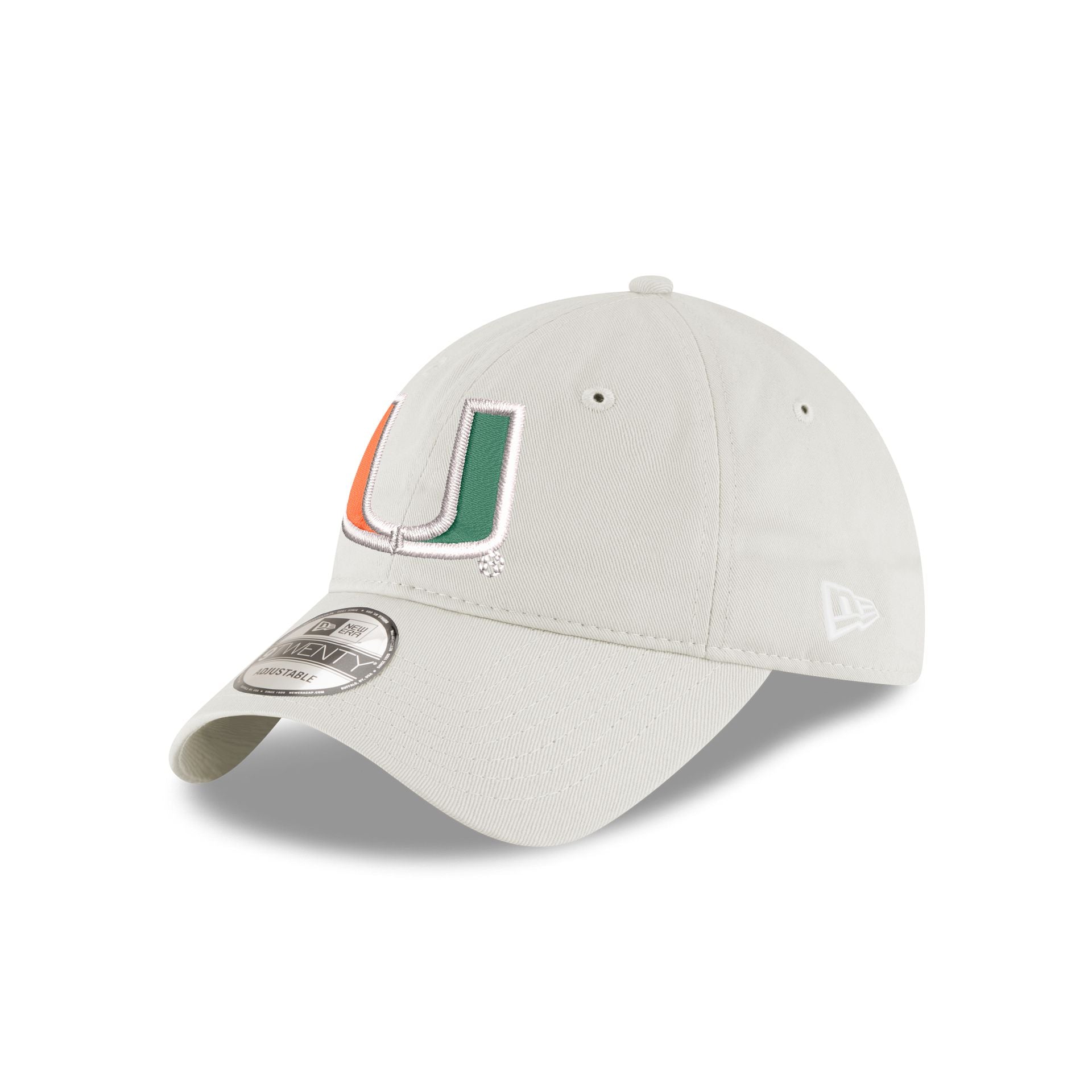 Miami Hurricanes Stone 9TWENTY Adjustable Hat