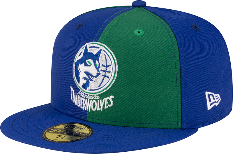 Minnesota Timberwolves Hardwood Classics 80s Pinwheel 59FIFTY Fitted Hat