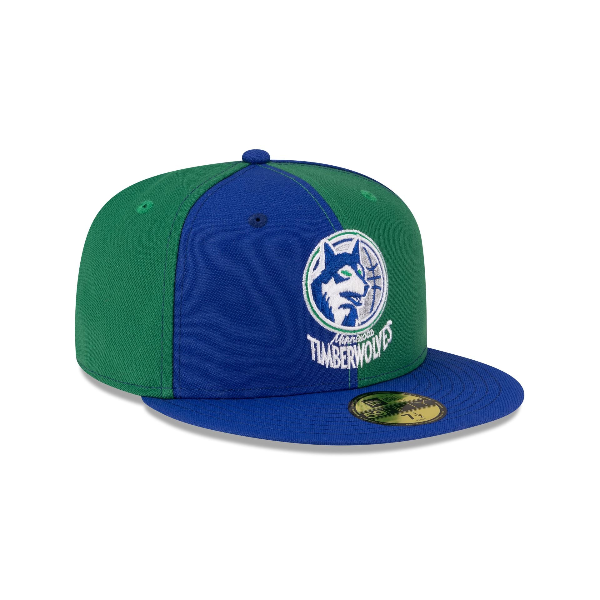 Minnesota Timberwolves Hardwood Classics 80s Pinwheel 59FIFTY Fitted Hat