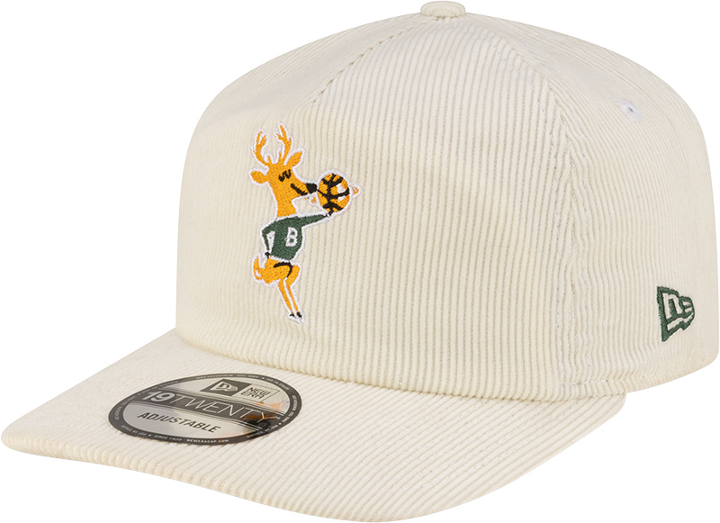 Milwaukee Bucks Hardwood Classics 80s Chrome Corduroy 19TWENTY Adjustable